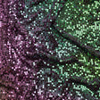Aluminum Chainmail Fabric Panel, 3mm - Bright Pink and Green Oil Slick - Joan Collection