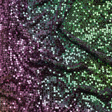 Aluminum Chainmail Fabric Panel, 3mm - Bright Pink and Green Oil Slick - Joan Collection