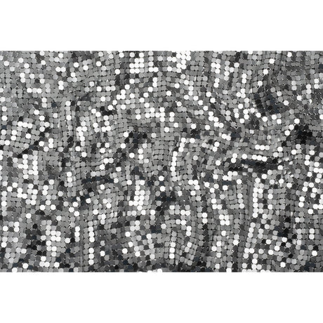 Aluminum Chainmail Fabric, 8mm Tubular - Silver - Joan Collection
