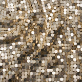 Aluminum Chainmail Fabric, 8mm Tubular - Gold - Joan Collection