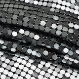 Aluminum Chainmail Fabric, 8mm Tubular - Gunmetal - Joan Collection