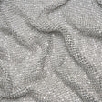 Rhinestone Aluminum Chainmail Fabric Panel, 3mm - Silver and Crystal - Astraia Collection