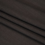 Super 130 Wool Dobby Suiting Made in Italy - Black and Brown Birdseyes - Deadstock