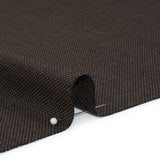 Super 130 Wool Dobby Suiting Made in Italy - Black and Brown Birdseyes - Deadstock