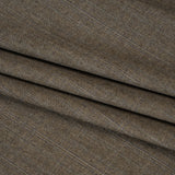 Super 130 Wool Twill Suiting Made in Italy - Beige and Brown Plaid - Deadstock