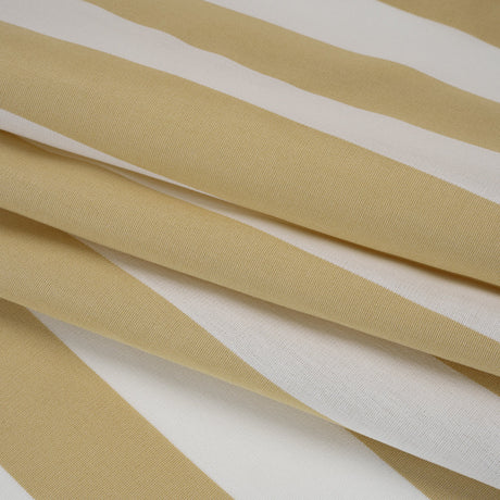 Outdoor Canvas - Beige and White Awning Stripes