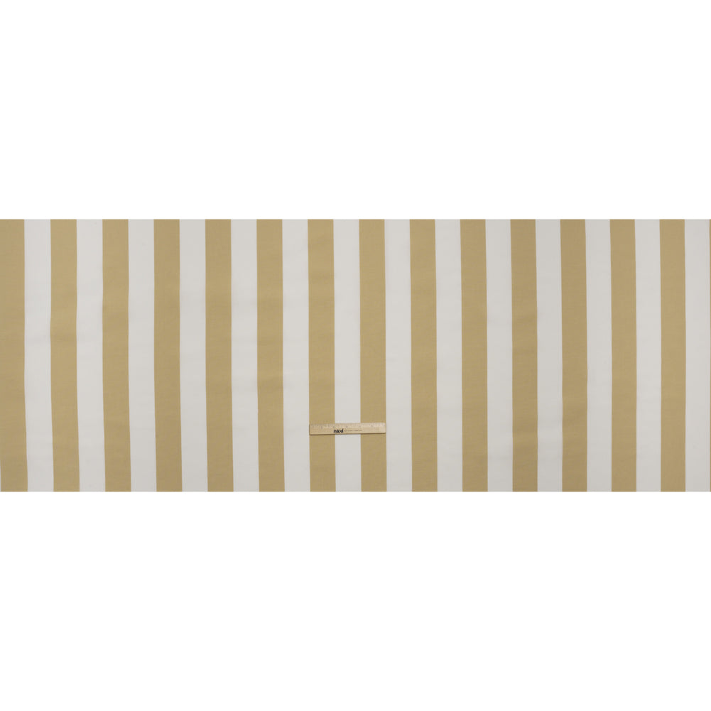 Outdoor Canvas - Beige and White Awning Stripes