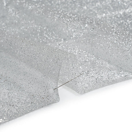 Glitter Tulle 5-yard Bundle - Silver