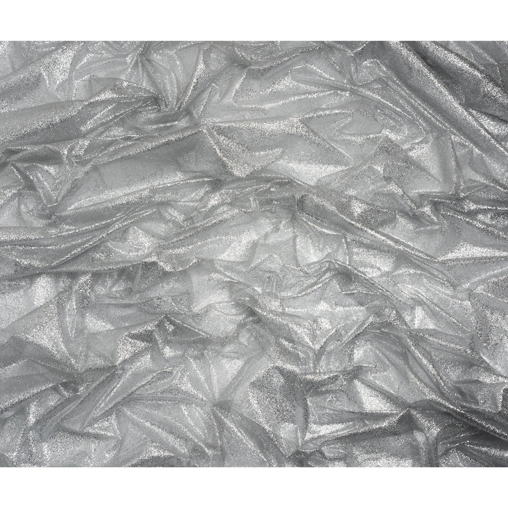 Glitter Tulle 5-yard Bundle - Silver