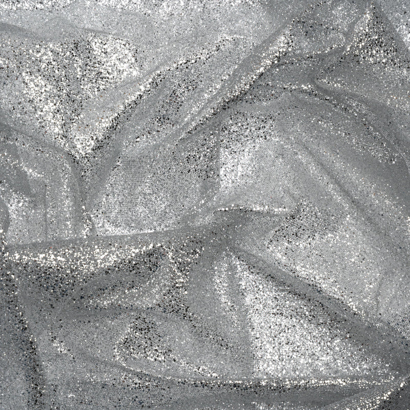 Glitter Tulle 5-yard Bundle - Silver