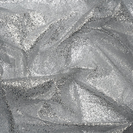 Glitter Tulle 5-yard Bundle - Silver