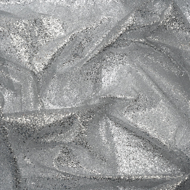 Glitter Tulle 5-yard Bundle - Silver