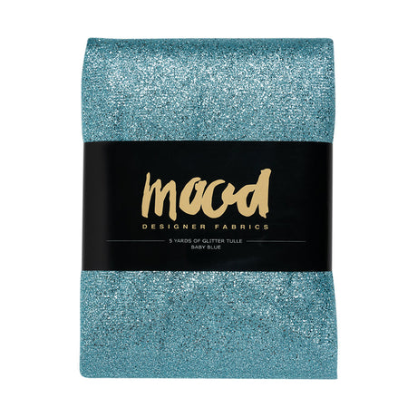 Glitter Tulle 5-yard Bundle - Baby Blue