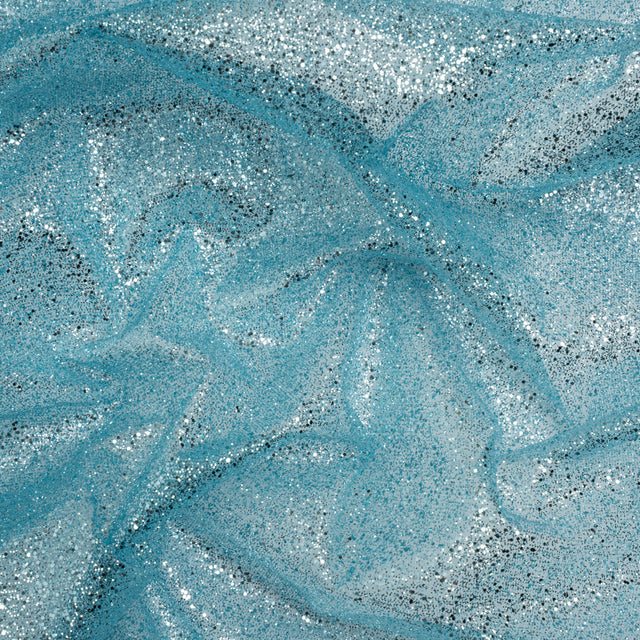 Glitter Tulle 5-yard Bundle - Baby Blue