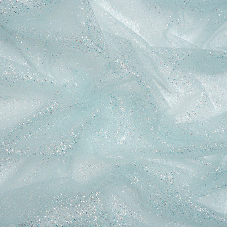 Glitter Tulle 5-yard Bundle - Clearwater Blue