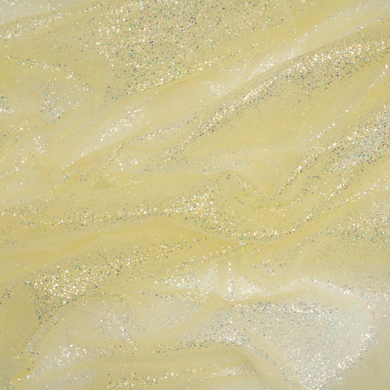 Glitter Tulle 5-yard Bundle - Pale Yellow