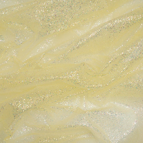 Glitter Tulle 5-yard Bundle - Pale Yellow