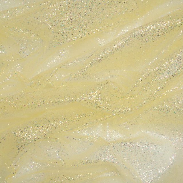 Glitter Tulle 5-yard Bundle - Pale Yellow