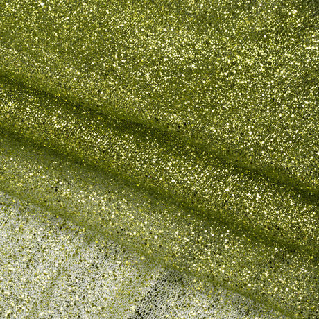 Glitter Tulle 5-yard Bundle - Lime