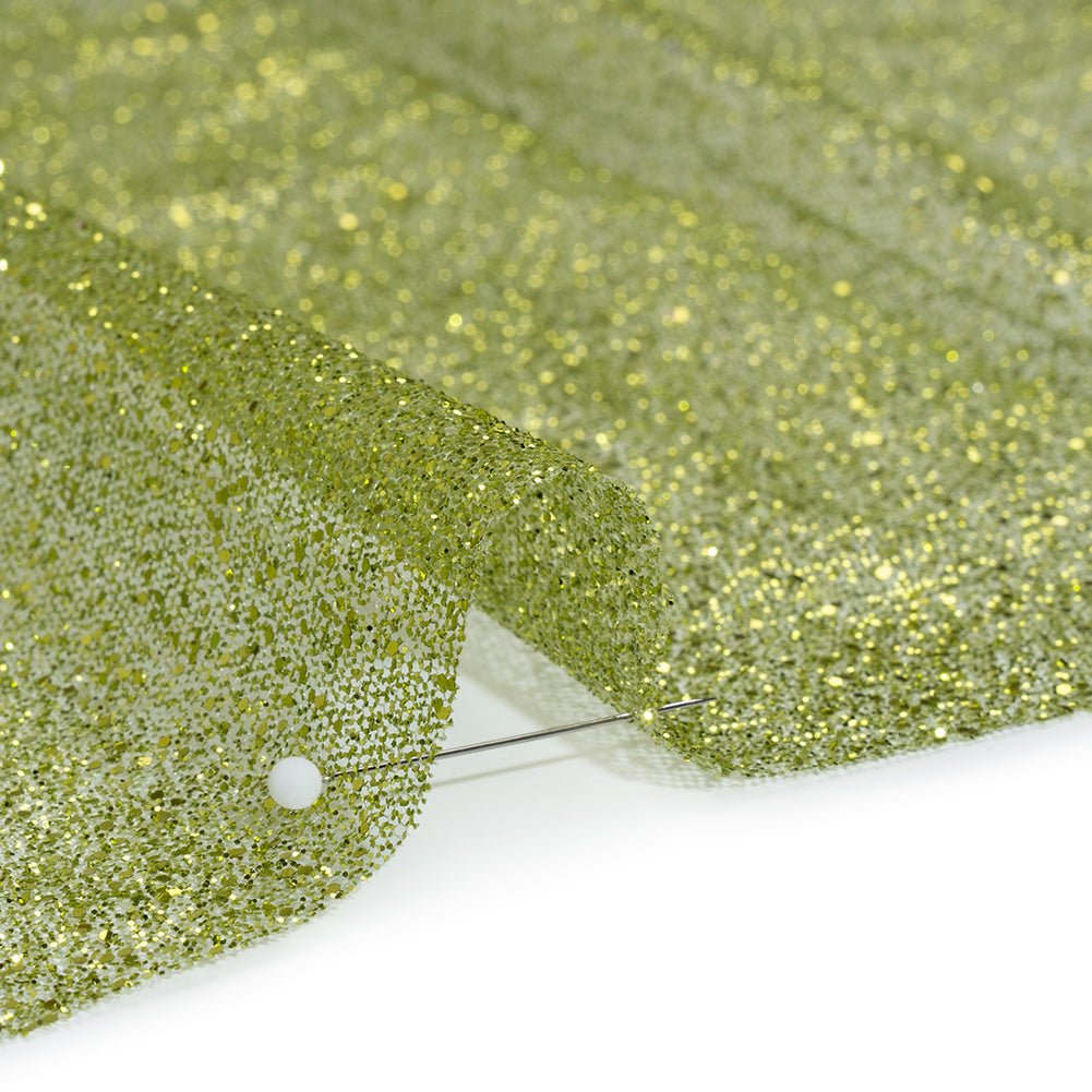 Glitter Tulle 5-yard Bundle - Lime