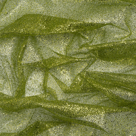 Glitter Tulle 5-yard Bundle - Lime
