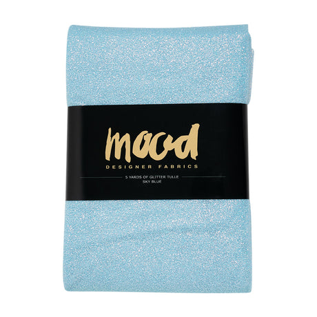 Glitter Tulle 5-yard Bundle - Sky Blue