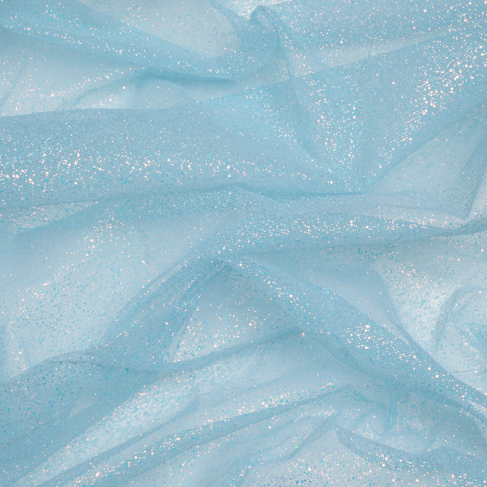 Glitter Tulle 5-yard Bundle - Sky Blue