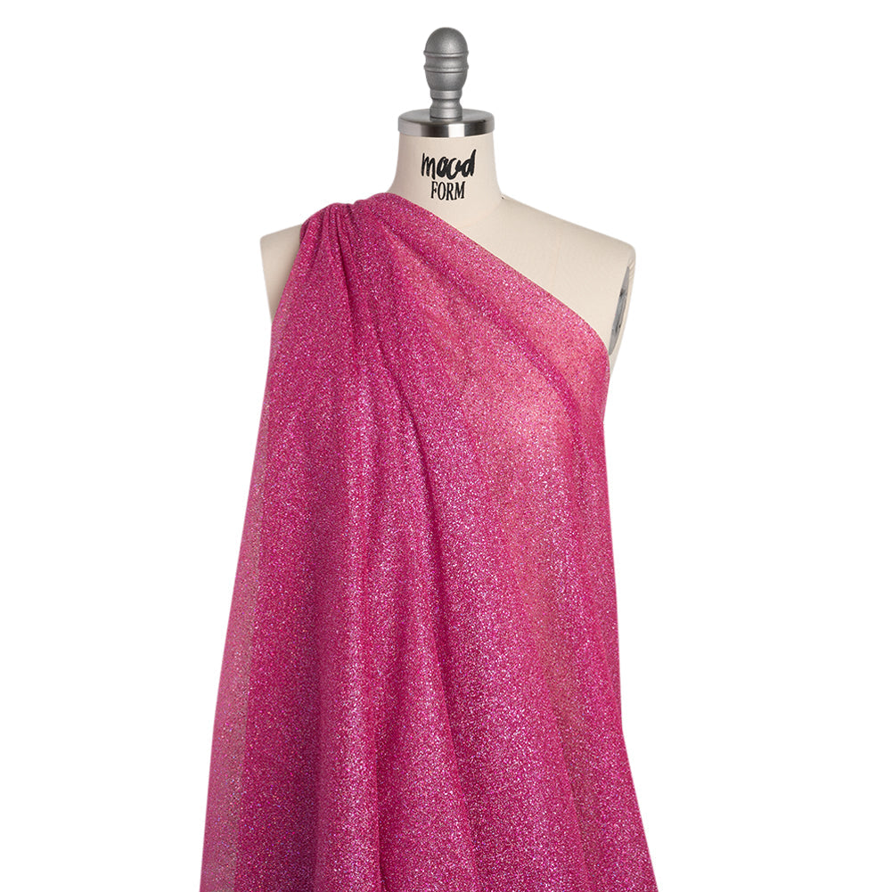 Glitter Tulle 5-yard Bundle - Multi on Fuchsia