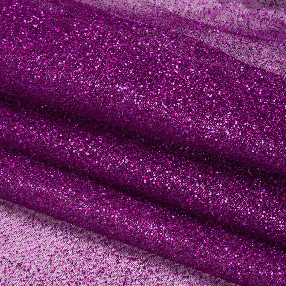 Glitter Tulle 5-yard Bundle - Purple Fuchsia