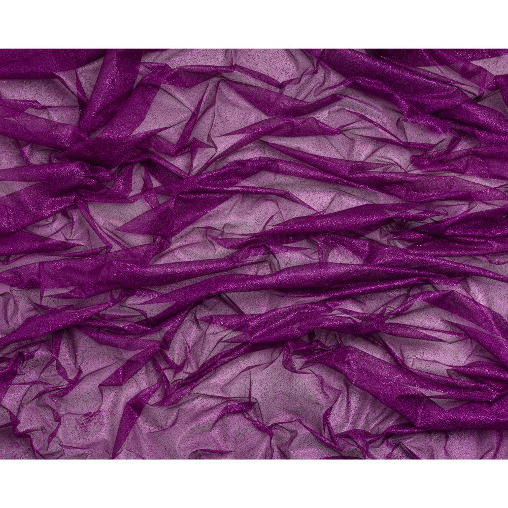Glitter Tulle 5-yard Bundle - Purple Fuchsia