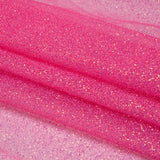 Glitter Tulle 5-yard Bundle - Hot Pink