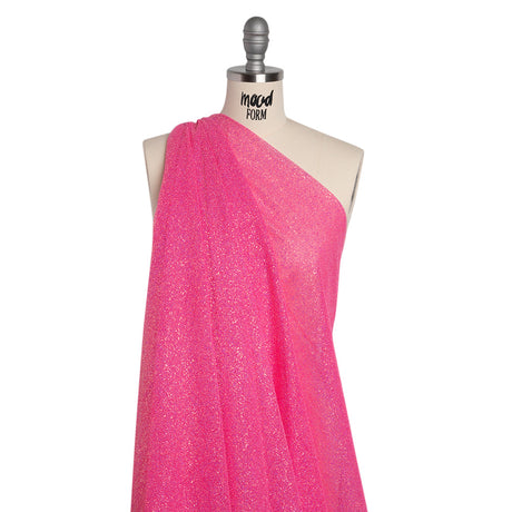 Glitter Tulle 5-yard Bundle - Hot Pink