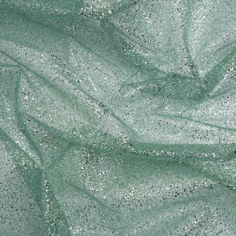 Glitter Tulle 5-yard Bundle - Sage