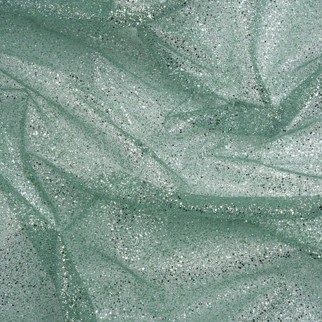 Glitter Tulle 5-yard Bundle - Sage