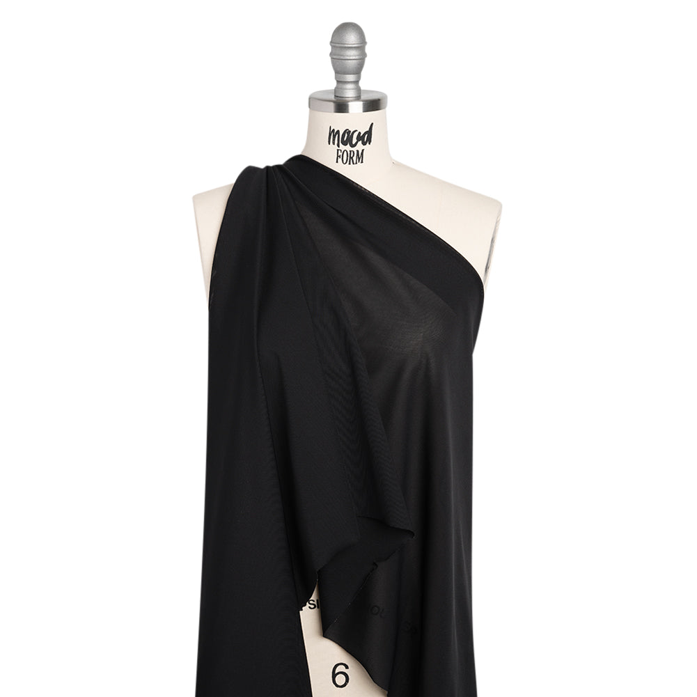 Nylon and Spandex Power Mesh - Black