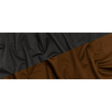 Cashmere Double Cloth Coating Made in Italy - Charcoal Gray and Brown - Deadstock