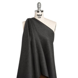 Cashmere Double Cloth Coating Made in Italy - Charcoal Gray and Brown - Deadstock