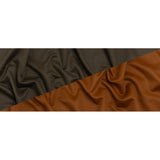 Cashmere Double Cloth Coating Made in Italy - Brown Olive and Adobe Brown - Deadstock