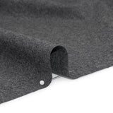 Super 120 Wool Flannel Suiting Made in Italy - Heathered Gray - Deadstock