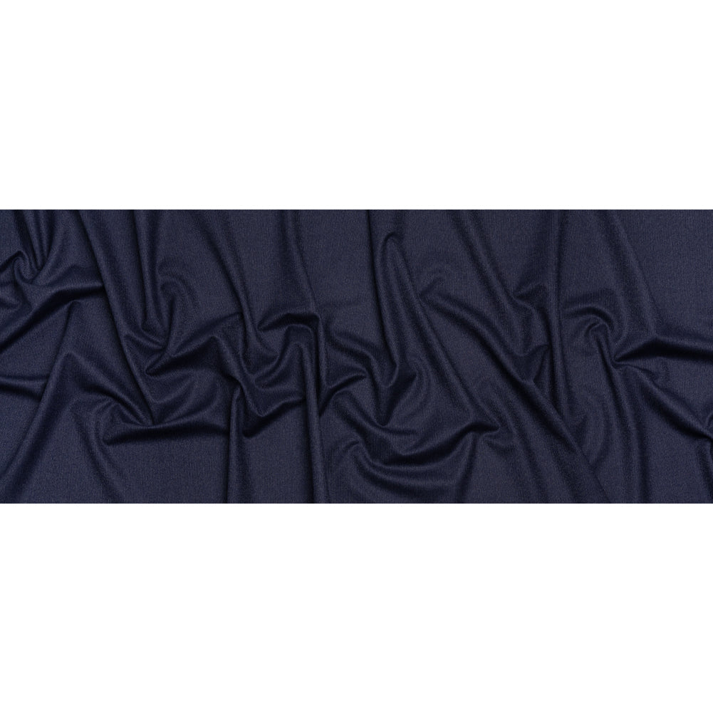Super 120 Wool Suiting Made in Italy - Blue and White Hairline Stripes - Deadstock
