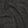 Super 130 Wool Suiting Made in Italy - Black and White Glen Plaid - Deadstock