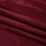Stretch Polyester Velour - Burgundy - Designer Deadstock