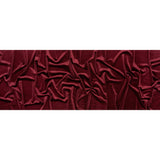Stretch Polyester Velour - Burgundy - Designer Deadstock