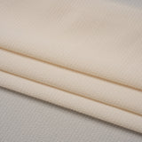 Puckered Lightweight Polyester Crepe - Light Beige - Designer Deadstock