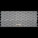 Polyester Guipure Lace with Finished Edge - White Dots and Daisies - Designer Deadstock