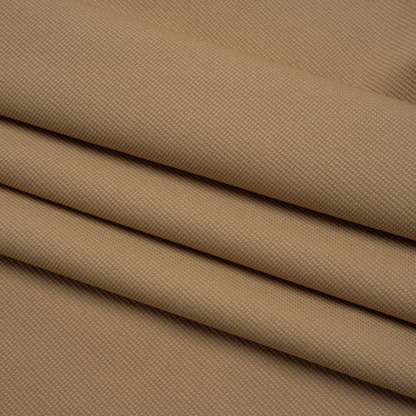 Stretch Polyester Dobby - White Alyssum Little Dots - Designer Deadstock