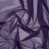 Polyester Stretch Mesh - Aubergine Purple - Designer Deadstock