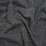 Stretch Polyester Jacquard Knit - Black and White Abstract - Designer Deadstock