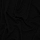Textured Stretch Polyester Knit - Black Puckers - Designer Deadstock