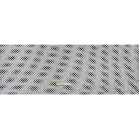 Polyester Tulle with Flocked Polka Dots - Black - Designer Deadstock